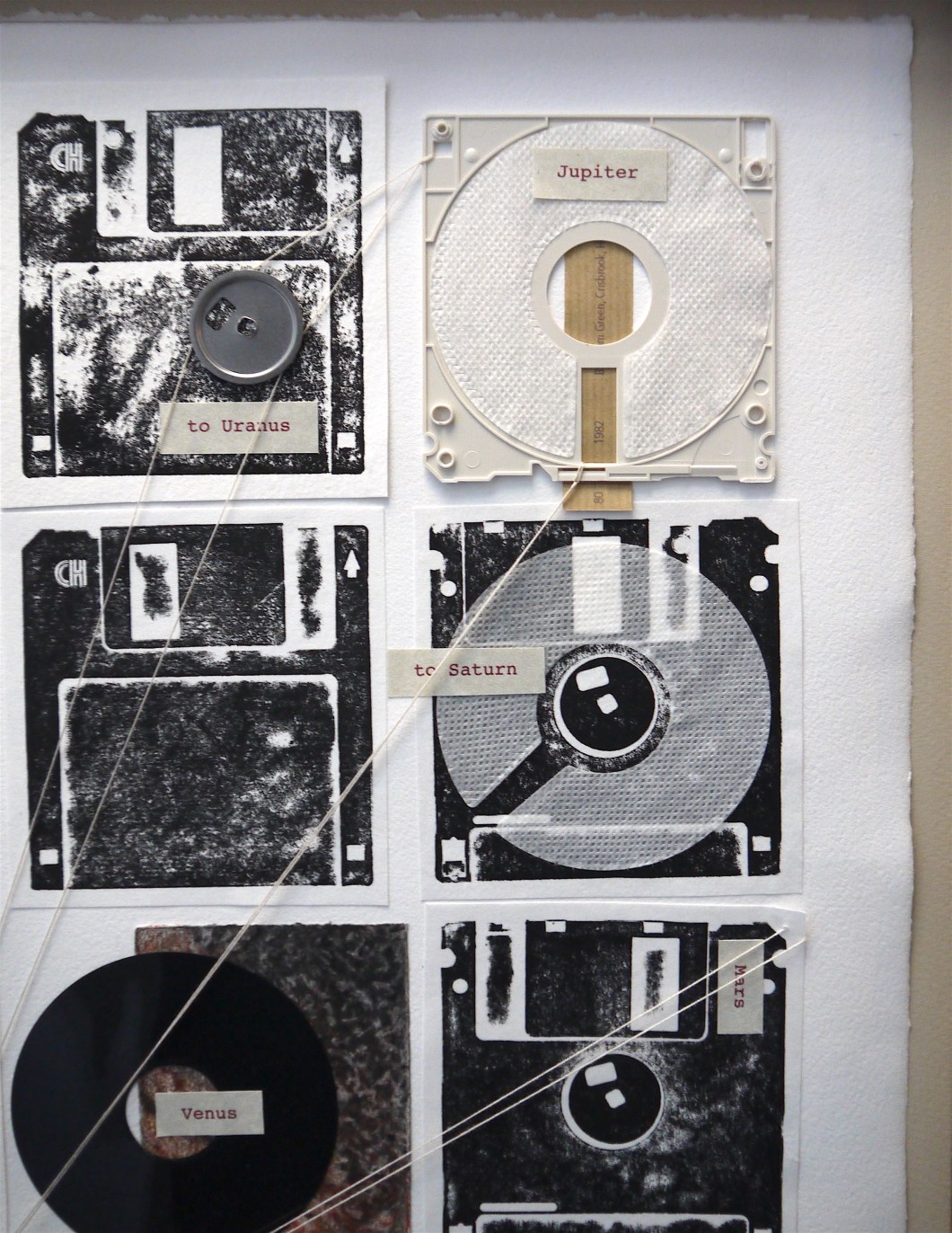 80_1982_Turning Tide_Helen Stone_paper and floppy disk montage 3